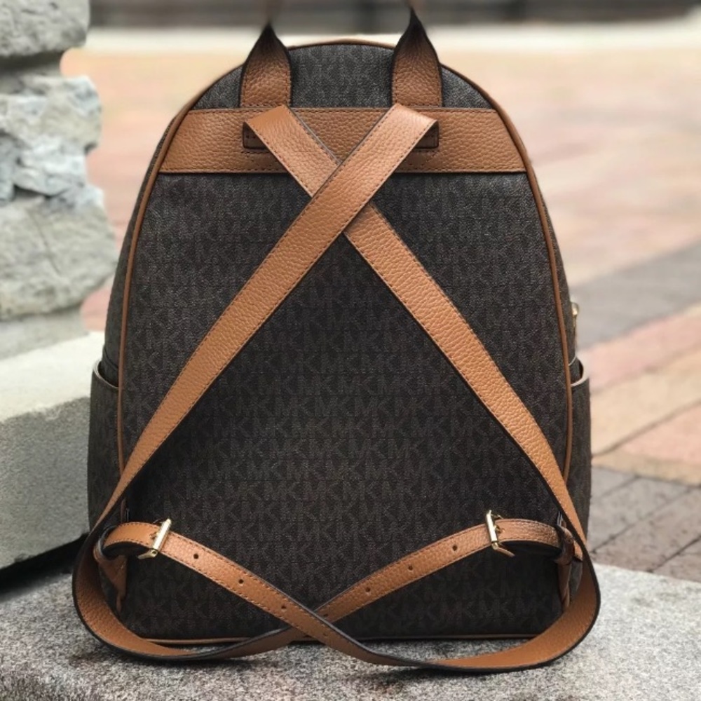 Michael Kors Abbey Large Backpack Brown leather - Picture 3 of 6